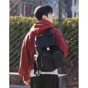 [롯데백화점]질스튜어트 JUBA5E922BK [삭형콜라보] ROGAN 로건 블랙 나일론 백팩