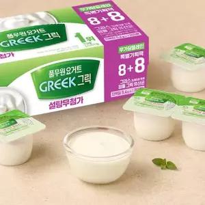 풀무원다논 그릭 무가당 플레인 (80g*16)