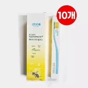 애터미 프로폴리스 치약 10개 + 칫솔(색상 랜덤) 10개 세트