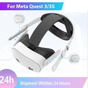 Meta Quest 3/3S 교체용 헤드밴드 엘리트 스트랩 헤드웨어용 업그레이드된 조절 가능한 Oculus VR 액세서리