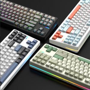[빠른출고] Riccks RS8 V2 키보드 키보드 게이밍 무선 전용 커스텀 기계식 ARGB램프