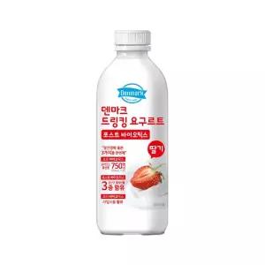 덴마크 드링킹요구르트 딸기 750mL 10개/냉장무배