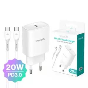 20W PPS PD USB C타입 고속 어댑터 충전기 케이블포함