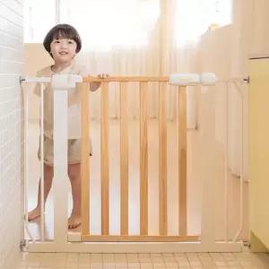 이지슬라이드 원목 안전문 본품 1입 아기 유아 안전펜스 강아지