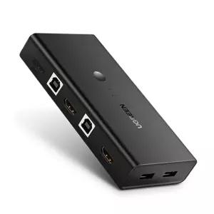 유그린 4K 60Hz HDMI USB KVM 스위치 CM200