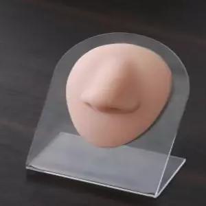 실리콘 코모형 피어싱 실습용 왼쪽 디스플레이 작은 코걸이 귀 마네킹