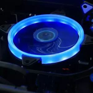IDE4핀 3핀전원 120MM쿨러 파란색LED 케이스쿨링팬