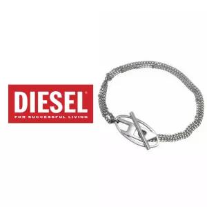 디젤 팔찌 스테인리스 D로고 실버 주얼리 DX1535040