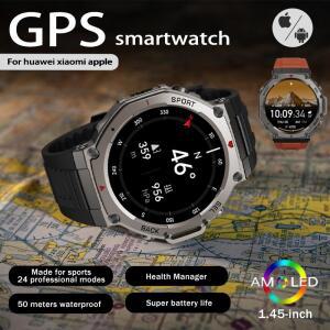 Amazfit t rex 3 GPS 스마트 시계 5 ATM 방수 내장 듀얼 밴드 GNSS 나침반 군사 스포츠 Smartwatch Men 202