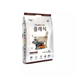 클래식 강아지사료 개 대주 개밥 도그랑 전연령 5kg