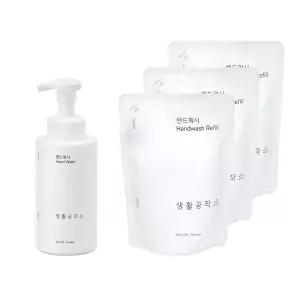생활공작소 핸드워시 용기 500mlx1개 + 리필 400mlx3개 향 택1