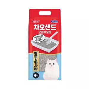 이나바 챠오샌드 벤토카사바 4kg고양이모래 반려묘 캣모래 화장실 변기 응고형 냥이 변기용 소변