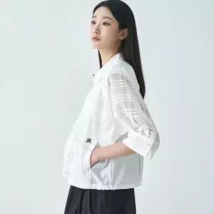 [지센] 여성 아웃포켓 셔켓형 블라우스 LCWSO530_WH