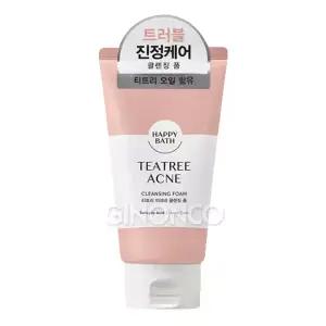 해피바스 티트리 아크네 클렌징폼 150g x1 트러블 지성 피지 모공