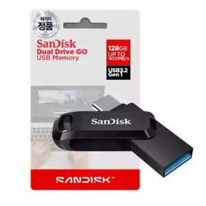 샌디스크 Ultra Dual Drive GO Type-C USB Memory 128GB (USB 3.2 Gen1) (SDDDC3) (Black)