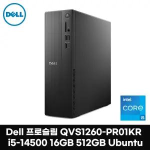 델컴퓨터 QVS1260-PR01KR 16G 최신PC본체 인텔i5 슬림데스크탑 가정용 기업용 학교 병원