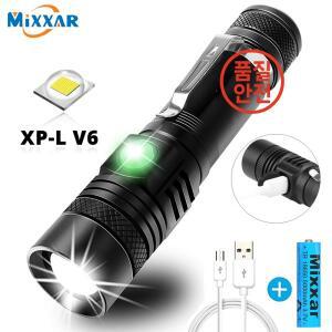 XP-L V6 LED 램프 비드가있는 ZK20 UltraBright 손전등 방수 토치 Zoomable 4 조명 모드 다기능 USB 충전