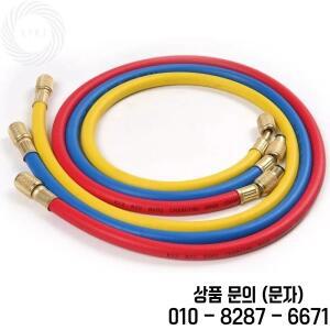 세트 0.9M 1.8M AC 충전 호스 튜브 R134A 냉매 에어컨 매니폴드 게이지용 저손실 피팅