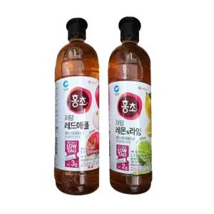 홍초 저당 레몬라임 1.5L + 레드애플 1.5L