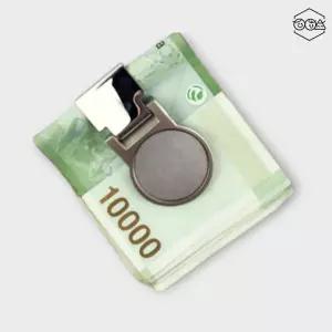 슬림지갑 휴대용 슬림 머니클립 스테인리스 지폐 지갑 원형 카드지갑