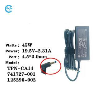 HP 15-DW DY GR 45W 19.5V-2.31A TPN-CA14 741727-001 L25296-002 용 새 원본 노트북 전원 어댑터