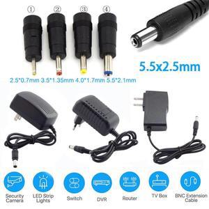 AC 100V-240V 1A 2A 3A DC 5V 8V 9V 12V 전원 공급 장치 어댑터 충전기 컨버터 3.5x1.35 4.0x1.7 5.5x2.1mm