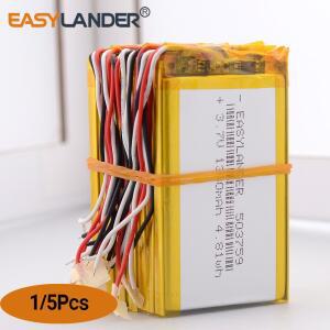 실리콘 와이어 3wire 503759 네비게이터 NW-ZX1 LIS1530HNPPC Steelseries Arctis 1 3 7 용 1300mAh 충전식