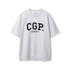 [롯데백화점]코드그라피 남여공용 CGP 아치 로고 반소매 맨투맨 (CBEUUTS100)