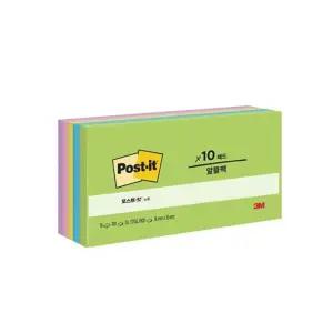 5색 단어암기 접착종이 알뜰팩 100장 10패드 수첩 써머리 강력점착