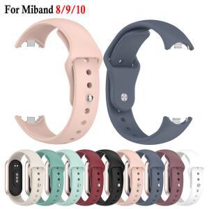 샤오미 미밴드 10/9/8 NFC 스포츠 교체용 실리콘 스트랩, 8 9 10 스마트워치 스트랩 액세서리