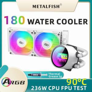 CPU 쿨러 METALFISH 수냉식 180mm Mini ITX 소형 컴퓨터 섀시 1700 2011 1366 AM5 AM4 Radaitor