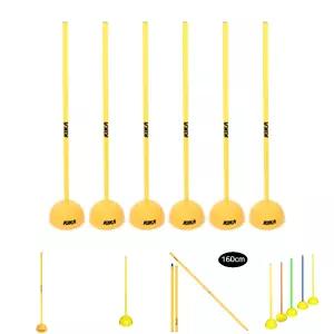 키카 돔콘 드리블 폴막대 세트 120cm 6개입/막대/운동회/연습/도구/연습폴/트레이닝/드리블폴/폴세트/훈련