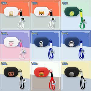 SoundPEATS PearlClip Pro 케이스 이어폰 실리콘 귀여운 고양이 이어 버드 소프트 보호 헤드폰 커버 핸드 로프가있는 헤드셋 스킨