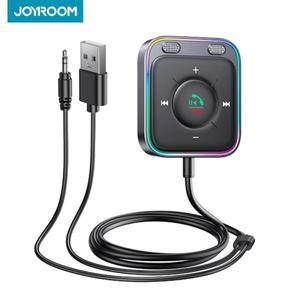 Joyroom 블루투스 5.4 자동차 어댑터, 듀얼 마이크 소음 제거, AUX 무선 리시버 키트, 플러그 앤 플레이