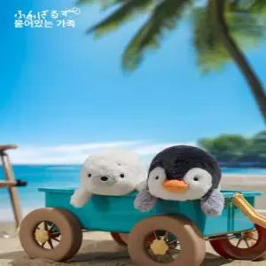 훈바루즈 펭귄 탁상 인형 자세교정  테이블 책상 판다 타이타이 씰