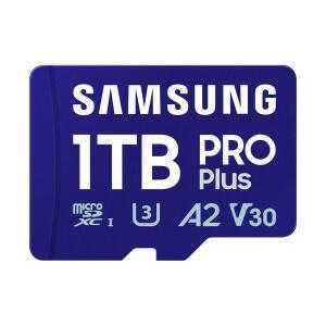 삼성 PRO 플러스 마이크로SD 메모리카드 + 어댑터 1TB MicroSDXC 최대 180MB/s 풀 HD 4K UHD UHS-I C10 U3 V30 안드로이드 폰용 A2 태블릿 GoPRO DJI 드론용 MB-MD1T0SA /AM 2024