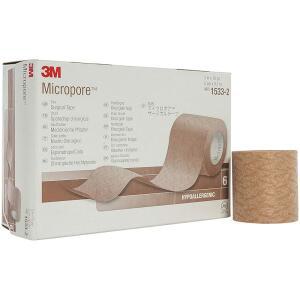 3M 마이크로포어 테이프 크기: 2인치 x 10야드(5cm x 9.14m): 색상: Tan - UOM = 6박스