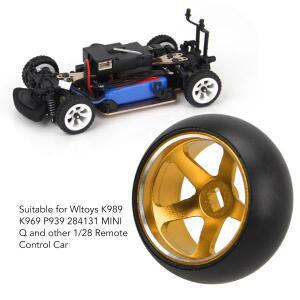 Wltoys K989 284131 1/28 무선 조종 자동차용 RC 타이어 및 림미니 드리프트