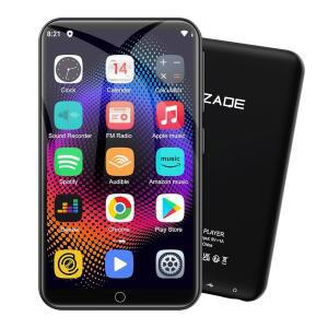 [미국배송] 블루투스 및 WIFI가 지원되는 MP3 플레이어 80GB 스토리지 안드로이드 OS 4인치 터치스크린 스포티파이 음악 비디오 내장 스피커 FM 라디오 용 MP4 플레이어