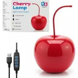 미적인 방 장식을 위한 오드비츠 체리 램프 - 희미한 색상 변화 분위기 조명 USB 기반 야간 참신한 책상 및