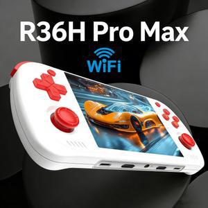 휴대용 게임기 R36H Pro Max 레트로 게임 콘솔 WIFI 4 2인치 HD IPS 스크린 비디오 플레이어 남자아이 선물