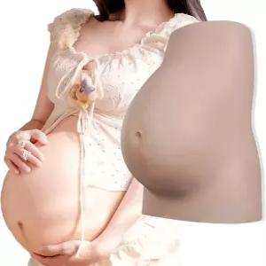 키코오키쿠 오일 프리 실리콘 임신 배 6-9개월 멋진 메이크업 가짜 솜 충전물 플로트 포인트 내부