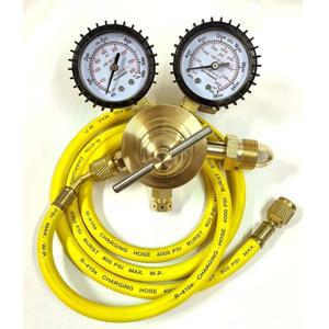 800PSI 고압 모든 구리 질소 산소 감압 밸브 압력 게이지 1.5m 파이프
