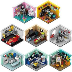 몽테조이 Dreams House Racer 자동차 의사 화가 음악가 과학자 패스트리 셰프 우주비행사 빌딩 블록 키트