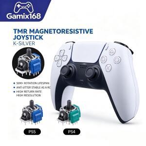 [호환품]50PCSK-실버 JS13 PRO+ TMR PS5 PS4 Xbox 컨트롤러용 전자기 조이스틱 드리프트 방지 3D 아날로그