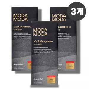 모다모다 제로 그레이 블랙 샴푸 300g 3개