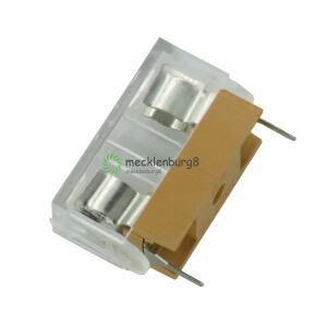 10 조각. 5x20mm 퓨즈 250 V 6A 용 커버가있는 패널 마운트 PCB 홀더 케이스