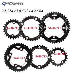 PROWHEEL 64/96/104 BCD 자전거 체인링 8/9/10/11 체인휠 22T 24T 30T 32T 40T 42T 44T 링 크랭크셋 Mtb