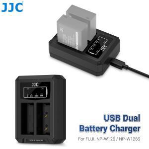 JJC NP-W126 배터리 충전기 USB C (후지호환필름 후지호환 X-E5 X100VI V X100F X-T50 II X 하프 XE4 용)