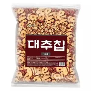 엄마애손 대추칩 1kg건과 건칩 슬라이스 말린것 간식 고급 별미 어른 아이 디저트 바삭한